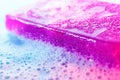 Glycerine soap with foam Royalty Free Stock Photo