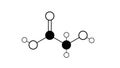 glycolic acid molecule, structural chemical formula, ball-and-stick model, isolated image hydroxyacetic acid