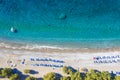 Glyka Nera beach Sweet Water or Fresh Water. View of the remote and famous Sweet Water Beach in south Crete, Greece Royalty Free Stock Photo