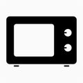 Glyph beautiful microwave vector icon