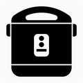 Glyph beautiful Rice cooker vector icon