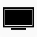 Glyph beautiful TV vector icon