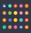 Glyphs Colored Vector Icons 49 Royalty Free Stock Photo