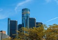 GM Renaissance Center, Rencen in Detroit, Michigan, USA Royalty Free Stock Photo