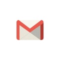 Gmail logo editorial illustrative on white background