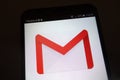 Gmail logo on smartphone