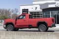 GMC 3500 HD display at a dealership. GMC Offers the Sierra 3500 in street, off-road and commercial models