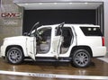 2015 GMC Yukon XL Denali SUV at the 2014 New York International Auto Show Royalty Free Stock Photo