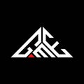 GME letter logo creative design with vector graphic, GME simple and modern logo in triangle shape Royalty Free Stock Photo