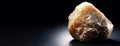 Gmelinite is rare precious natural stone on black background. AI generated. Header banner mockup with space. Royalty Free Stock Photo