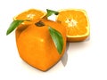 GMO cubic orange Royalty Free Stock Photo