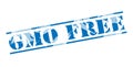 GMO free blue stamp Royalty Free Stock Photo