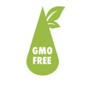 GMO free eco  sign concept abstract picture. Business artwork vector graphics Royalty Free Stock Photo