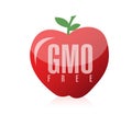 Gmo free food illustration design