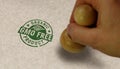 GMO free organic product stamp and stamping Royalty Free Stock Photo