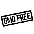 GMO FREE stamp on white Royalty Free Stock Photo