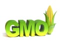 GMO genetically modified food 3d concept Royalty Free Stock Photo