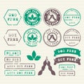 GMO and Soy free stamps set