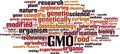 GMO word cloud Royalty Free Stock Photo