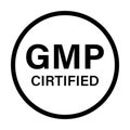 GMP Good Manufacturing Practice icon vector for graphic design, logo, website, social media, mobile app, UI illustration