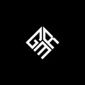 GMR letter logo design on black background. GMR creative initials letter logo concept. GMR letter design Royalty Free Stock Photo
