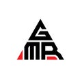 GMR triangle letter logo design with triangle shape. GMR triangle logo design monogram. GMR triangle vector logo template with red Royalty Free Stock Photo