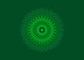 Light Bright Mandala, Sacred Geometry, green flower meditative circle icon, geometric logo design, mystical religious wheel, India