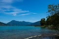 Gmund am Tegernsee in summer, blue sky, tourism Royalty Free Stock Photo