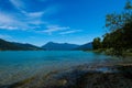 Gmund am Tegernsee in summer, blue sky, tourism Royalty Free Stock Photo