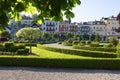 GMUNDEN, SALZKAMMERGUT, 28 MAY, 2023: The beautiful Kurpark of Gmunden, Austria, Europe.