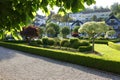 GMUNDEN, SALZKAMMERGUT, 28 MAY, 2023: The beautiful Kurpark of Gmunden, Austria, Europe.