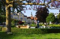 GMUNDEN, SALZKAMMERGUT, 28 MAY, 2023: The beautiful Kurpark of Gmunden, Austria, Europe.