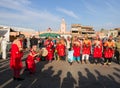 Gnawa Musicians In Marrakech Royalty Free Stock Photo