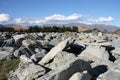 Gneiss rocks in New Zealand Royalty Free Stock Photo