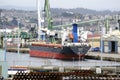 Gneral cargo ship Sandra in Port Royalty Free Stock Photo