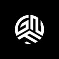 GNF letter logo design on white background. GNF creative initials letter logo concept. GNF letter design