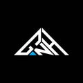 GNH letter logo creative design with vector graphic, GNH simple and modern logo in triangle shape Royalty Free Stock Photo