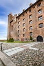 Gniew, Pomeranian Voivodeship Poland - April, 16, 2021: Old Teutonic castle in Central Europe. A large medieval brick building