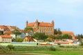 Gniew town with teutonic castle at Wierzyca river, Poland