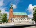 Gniezno Cathedral and statue of Boleslaw I Brave
