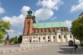 Gniezno, Wielkopolskie / Poland - May, 8, 2019: Cathedral in Gniezno. A historic church in an old city in Central Europe