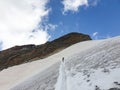 Gnifetti Hut Route, Monte Rosa Mountain, Alps, Italy Royalty Free Stock Photo