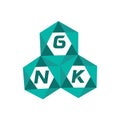 GNK creative minimalist letter logo. GNK unique vector initials alphabet letter logo Royalty Free Stock Photo