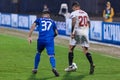 GNK Dinamo Zagreb VS FC Sevilla. Petar STOJANOVIC (37) and VITOLO (20).