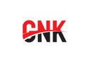 GNK Letter Initial Logo Design Vector Illustration Royalty Free Stock Photo