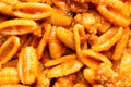 gnocchetti pasta in sausage tomato sauce Royalty Free Stock Photo