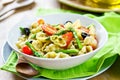 Gnocchi with Asparagus salad in Pesto dressing