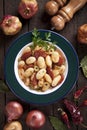 Gnocchi di patata, italian potato noodles Royalty Free Stock Photo