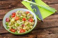 Gnocchi pasta with Black forest ham Royalty Free Stock Photo