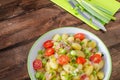 Gnocchi pasta with Black forest ham Royalty Free Stock Photo